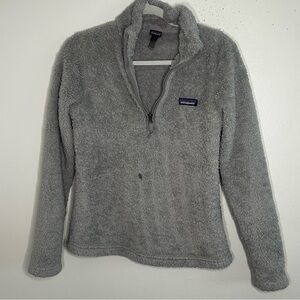 Patagonia grey fuzzy quarter zip ** see description